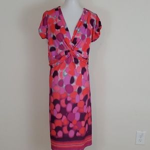Sunhee pink multicolored dress size 24